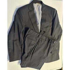 Brooks Brothers Suit Explorer Classic 42R Blazer 34W/30L Pants Dark Gray Mens